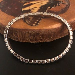 Handmade Brand New Silver Studded Crystal Bracelet
